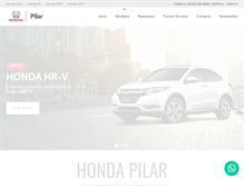 Tablet Screenshot of hondapilar.com.ar